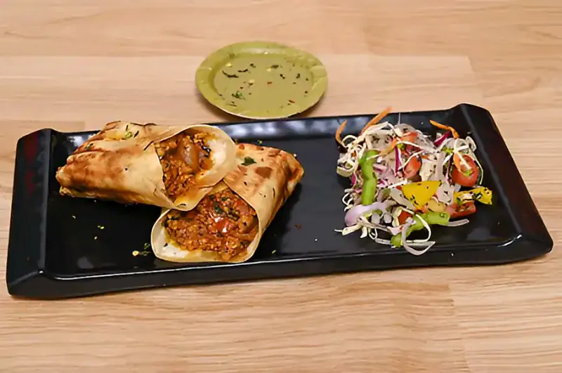 Paneer Keema Wrap