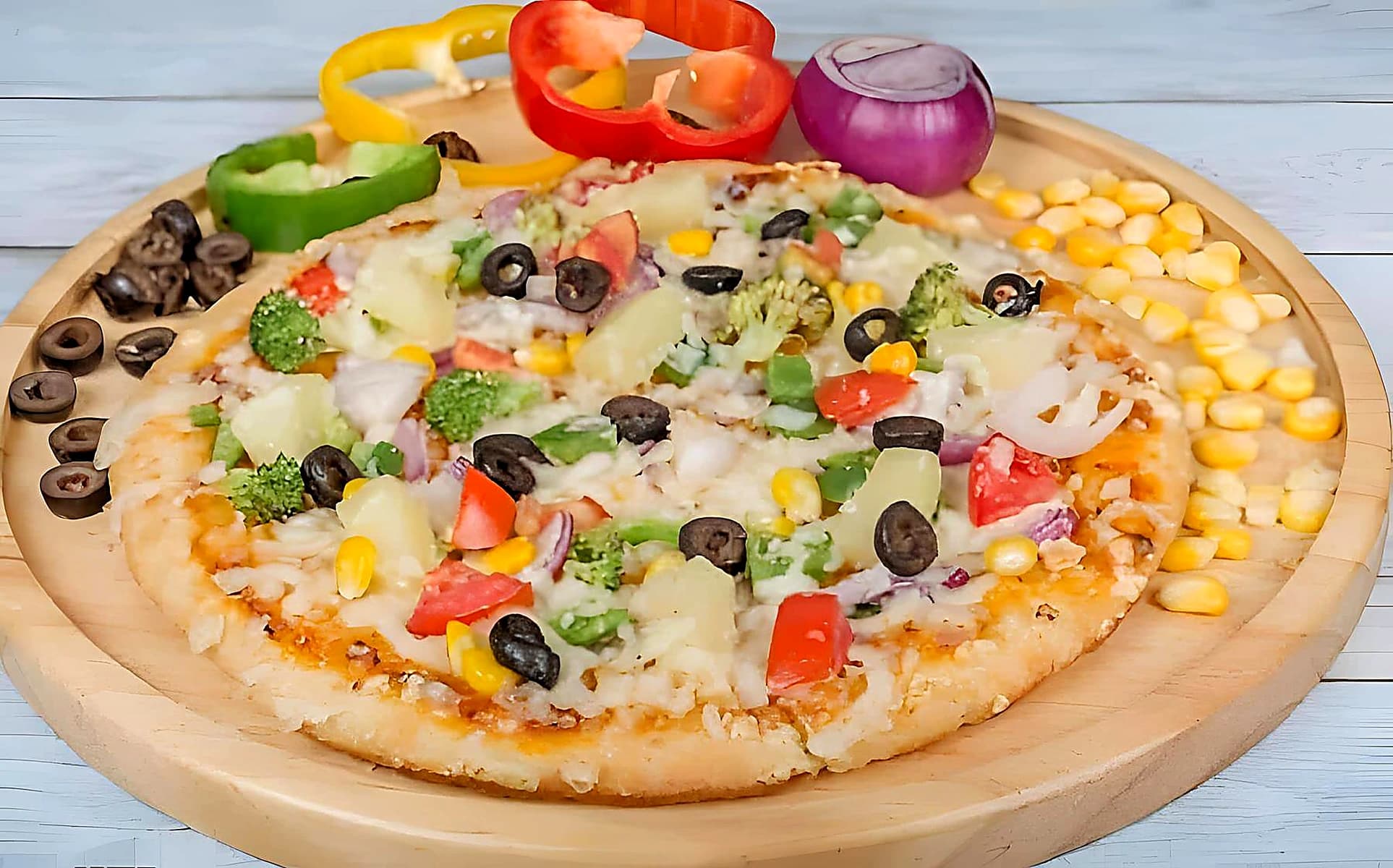 American Sweet Corn Delight Pizza