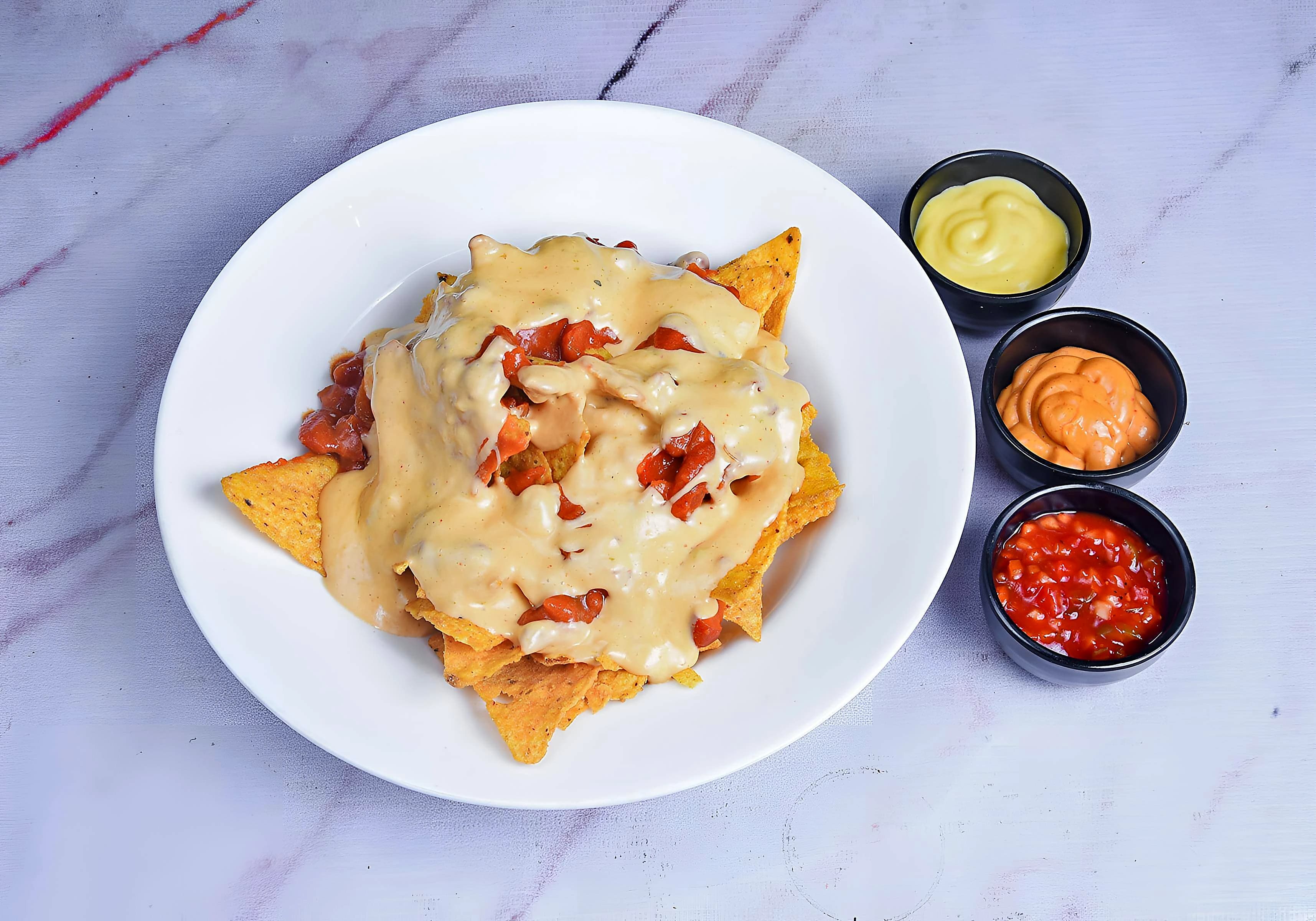 Nachos Topped With Kidney Beans