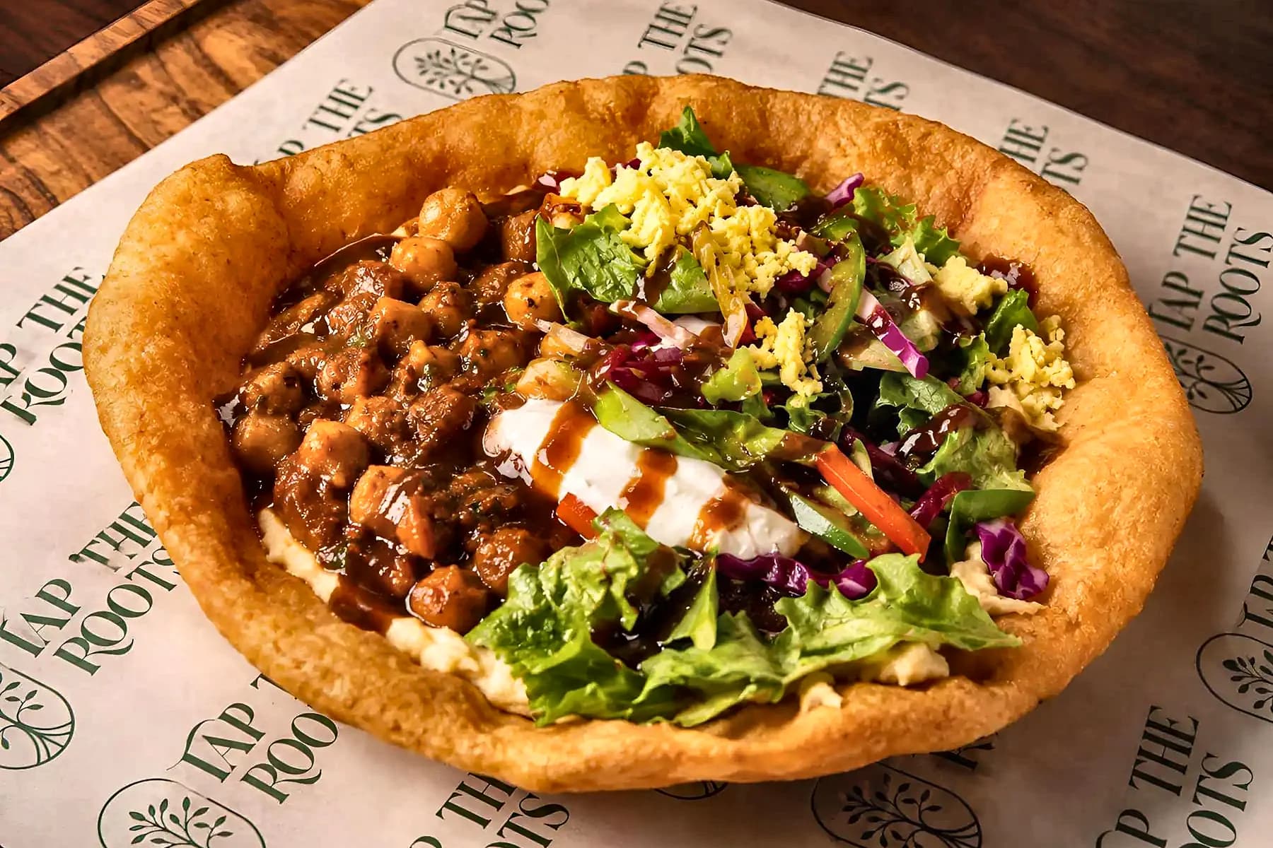 Indo-European Chola Bhatura