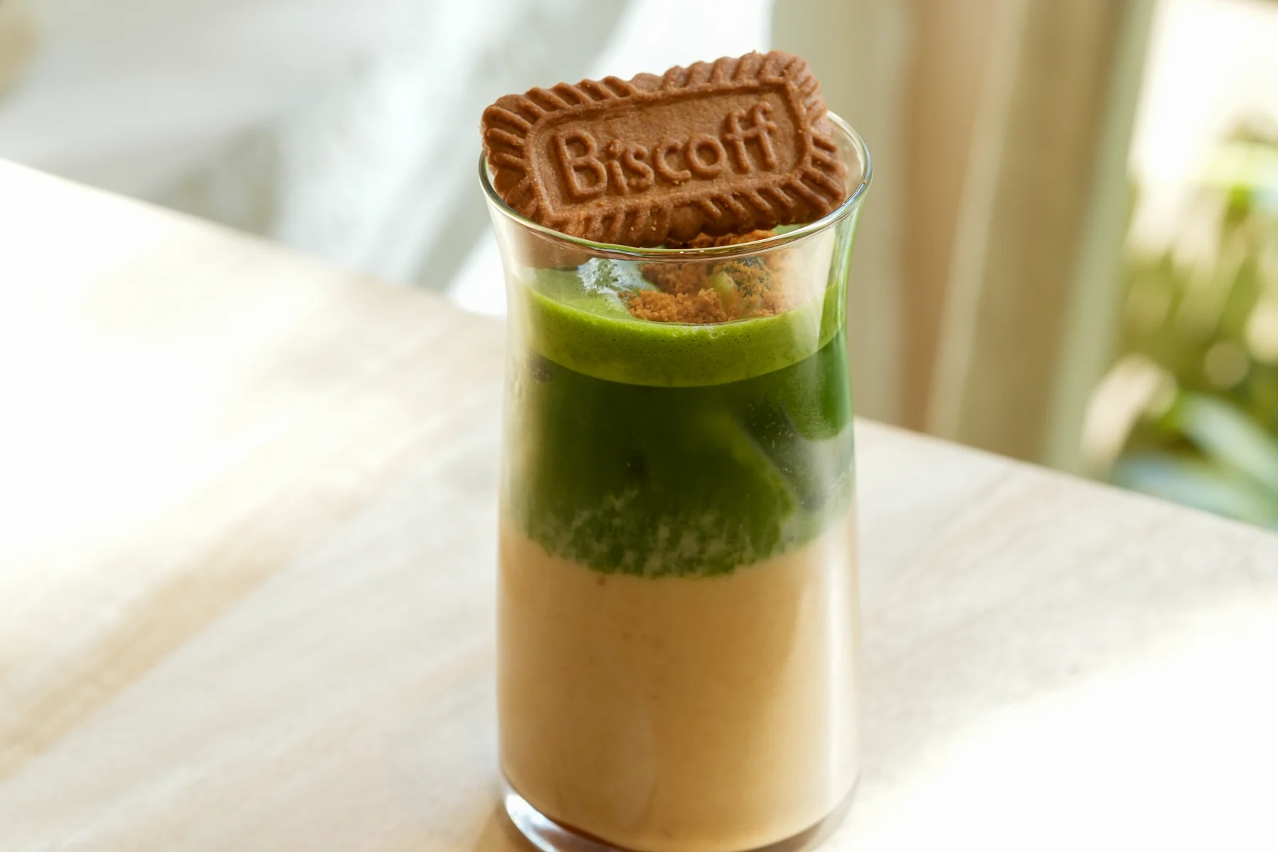Biscoff Matcha Latte